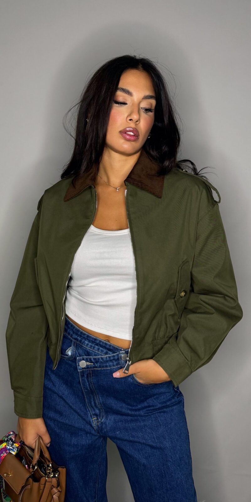 Giacca Settembre Collo Camoscio