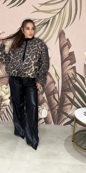 Bomber Con Stampa Animalier By Lumina