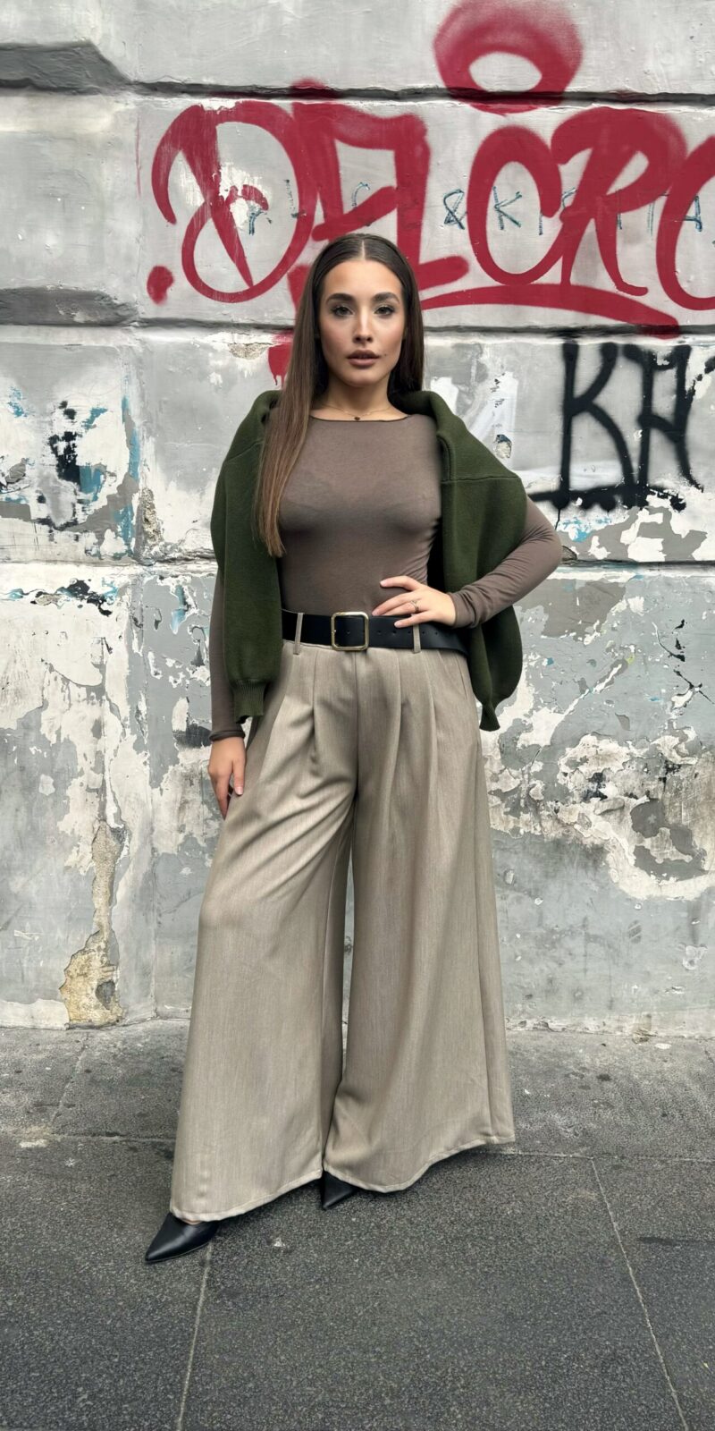 Pantalone Zampa Vita Alta