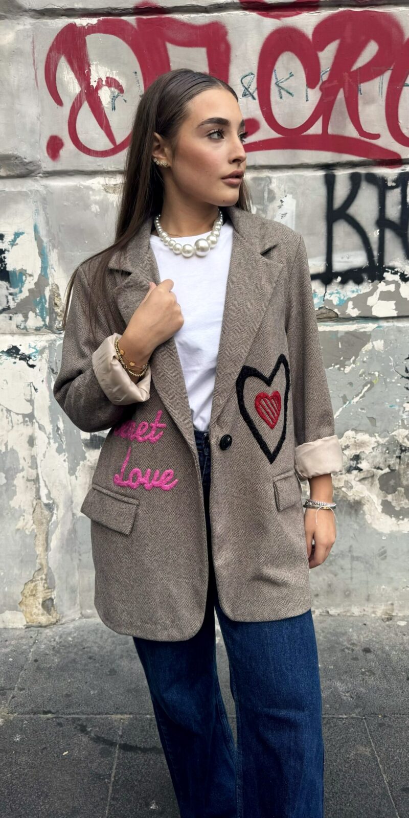 Blazer Oversize Quadri Love