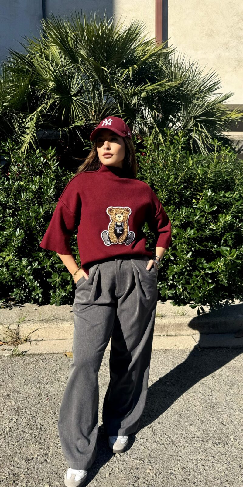 Pull Mezzocollo Teddy In Lana