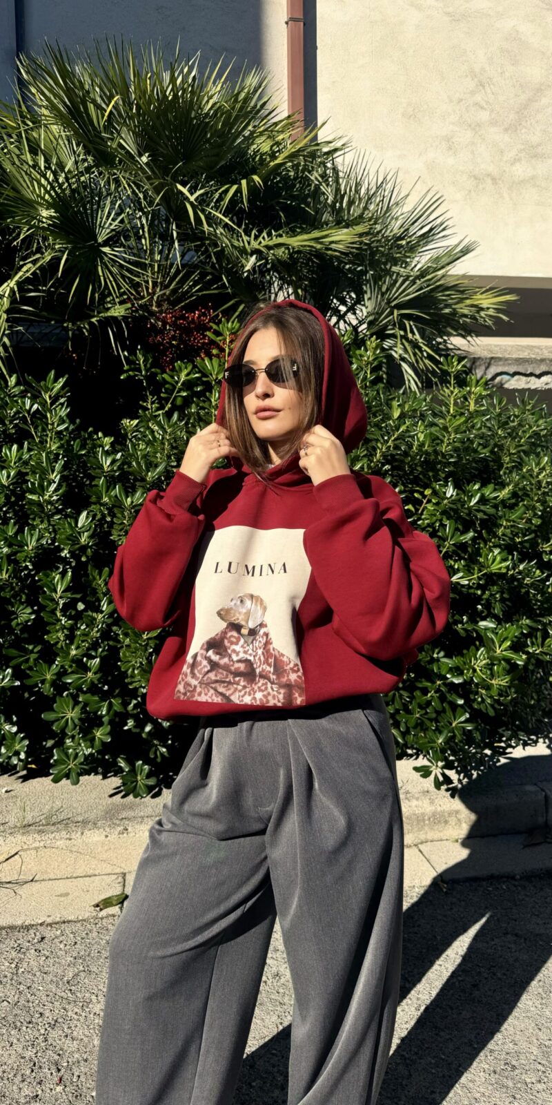 Felpa Stampa Dog By Lumina