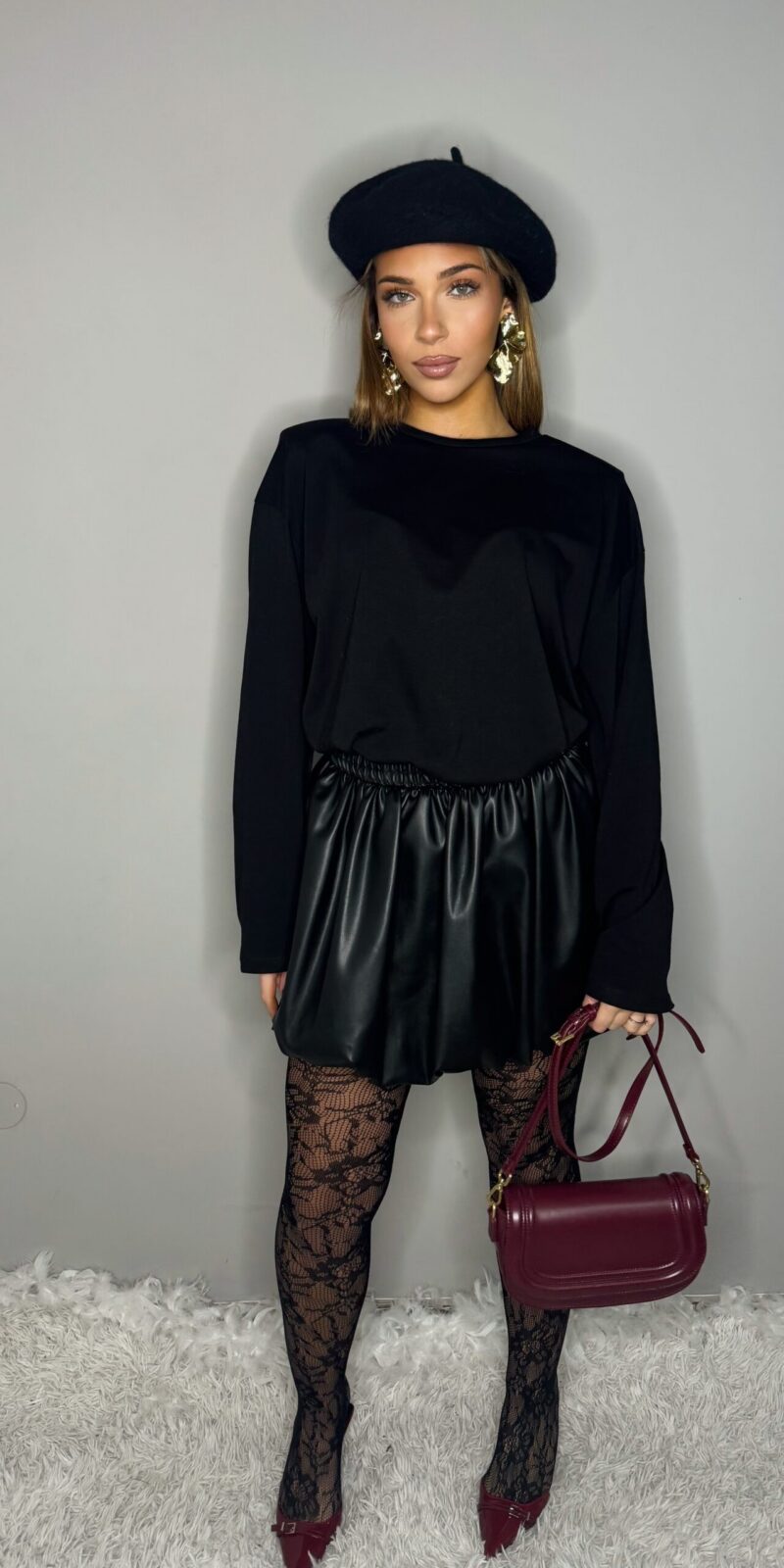 Gonna Palloncino In Ecopelle